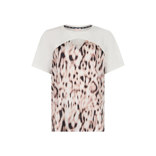 Liu Jo T-shirt T-shirt Donna cut out maculata S - Francavilla Moda