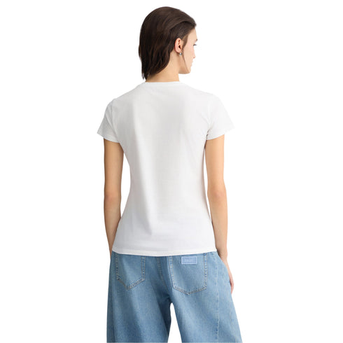 Liu Jo T-shirt T-shirt Donna girocollo con stampa strass XS P25 - LIU.JOWA5362JS923 - M9570 - XS - Francavilla Moda