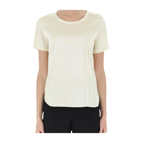 Liu Jo T-shirt T-shirt Donna in raso con spacchetti Avorio P24-LIU.JOMA4082T3764-XS0430-42 - Francavilla Moda