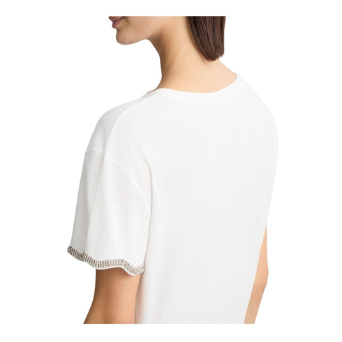 Liu Jo T-shirt T-shirt Donna maniche con strass S - Francavilla Moda
