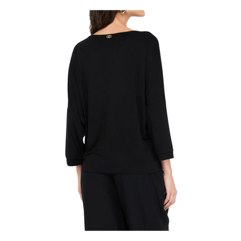 Liu Jo T-shirt T-shirt Donna scollo a goccia con strass XS - Francavilla Moda