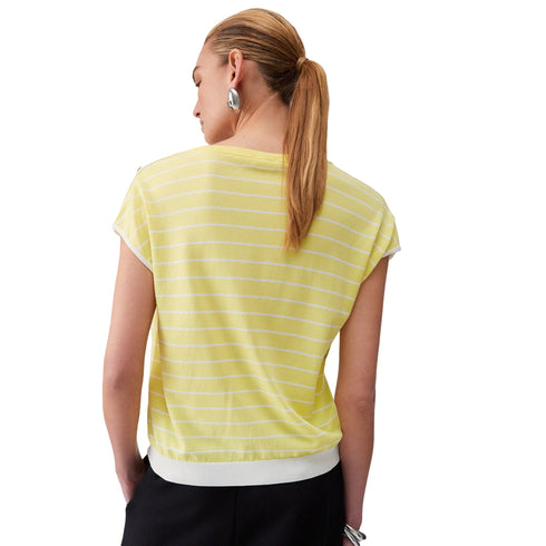 Liu Jo T-Shirt T-shirt Donna scollo a V rigata S P26-LIU.JOTA6217MS55N-C3892-S - Francavilla Moda
