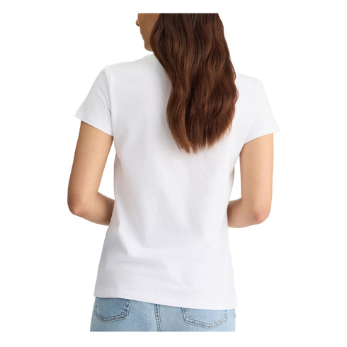Liu Jo T-shirt T-shirt Donna slim fit con stampa Bianco terracotta - Francavilla Moda