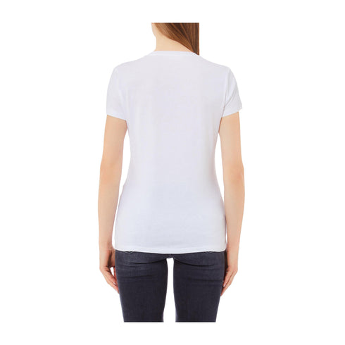 LIU JO T-shirt T-shirt Donna slim fit con stampa Bianco multi P25 - LIU.JOWA5240JS923 - M9616 - S - Francavilla Moda