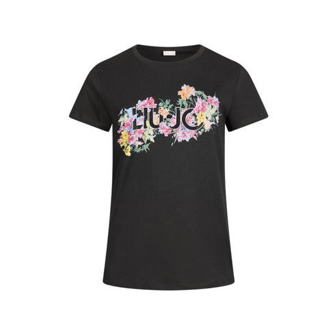 Liu Jo T-shirt T-shirt Donna slim fit con stampa Nero P25 - LIU.JOWA5240JS923 - M9597 - XS - Francavilla Moda