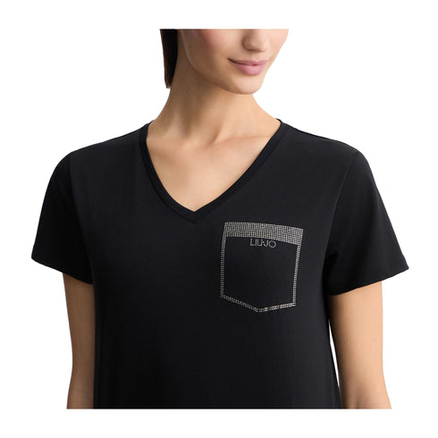 Liu Jo T-shirt T-shirt Donna taschino strass XS P25 - LIU.JOTA5172JS923 - M9278 - XS - Francavilla Moda