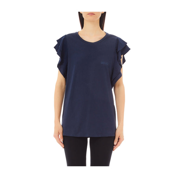 Liu Jo T-shirt T-shirt Donna tinta unita con rouches XS - Francavilla Moda