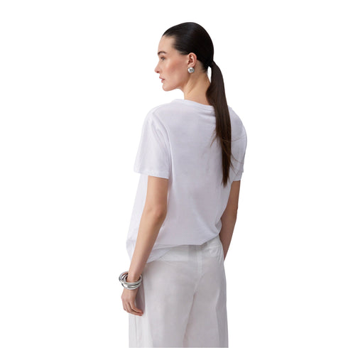 Liu Jo T-Shirt T-shirt in cotone con stampa e applicazioni XS - Francavilla Moda