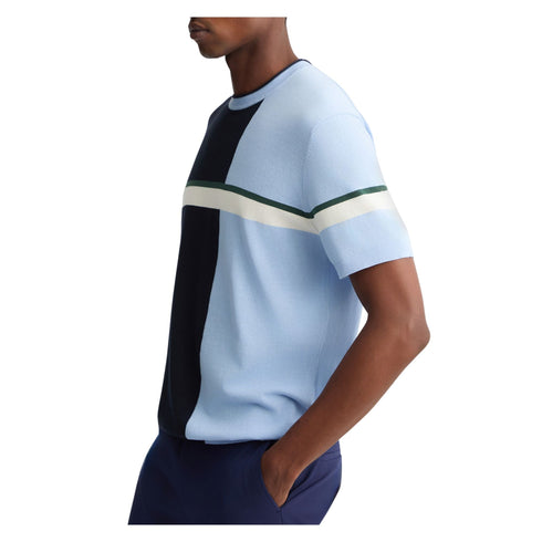 Liu Jo T-shirt T-shirt Uomo Color - block in maglia Blu celeste P25 - LIU.JOQA5233MA71P - M9450 - M - Francavilla Moda