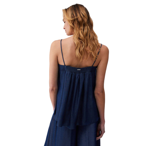 Liu Jo Top Top Donna in denim con spalline sottili 40 - Francavilla Moda