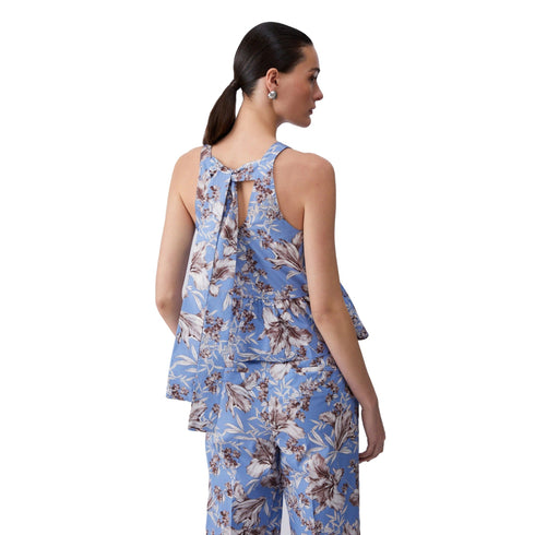 Liu Jo Top Top Donna in popeline con stampa all over 42 P26-LIU.JOWA6365T4853-P9502-42 - Francavilla Moda