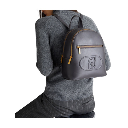 Liu Jo Zaino Zainetto Donna con logo in tinta Antracite - Francavilla Moda