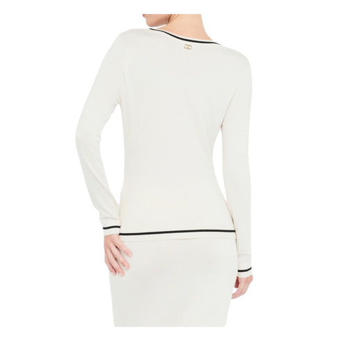 LIU.JO Maglia Maglia Donna girocollo con strass S - Francavilla Moda