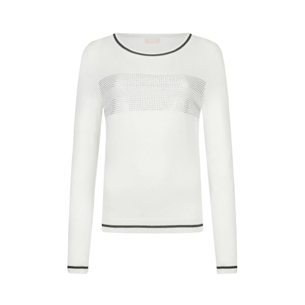 LIU.JO Maglia Maglia Donna girocollo con strass S - Francavilla Moda