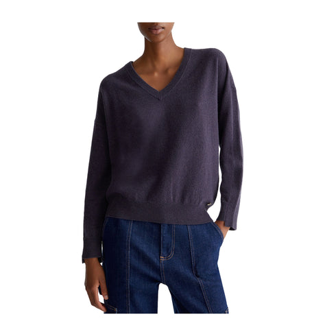 LIU.JO Pullover Maglia Donna morbida a V Grigio - Francavilla Moda