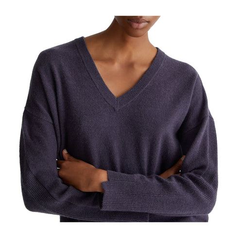 LIU.JO Pullover Maglia Donna morbida a V Grigio - Francavilla Moda