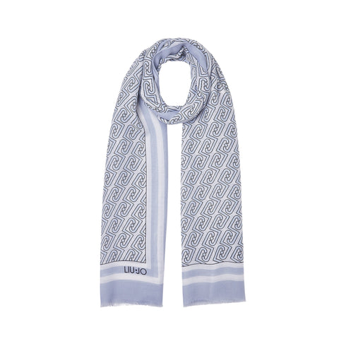 LIU.JO SOFT Stola Foulard Donna con logo LJ all over UNI P26-LIU.JO SOFT2A6039T2745-X0756-UNI - Francavilla Moda