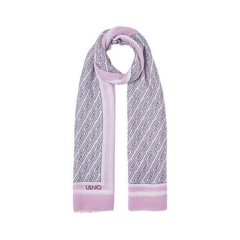LIU.JO SOFT Stola Foulard Donna con logo LJ all over UNI P26-LIU.JO SOFT2A6039T2745-X0756-UNI - Francavilla Moda