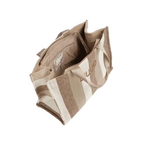 LIU.JO SOFT Borsa a mano LIU.JO SOFT Borsa Tote Donna Striped Canvas Beige UNI - Francavilla Moda