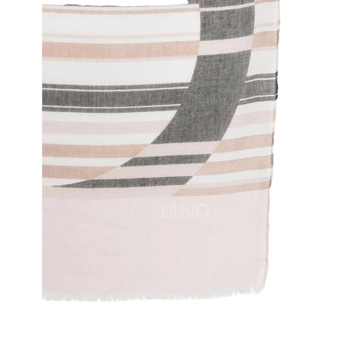 LIU.JO SOFT Foulard LIU.JO SOFT Foulard a Righe con Logo UNI - Francavilla Moda