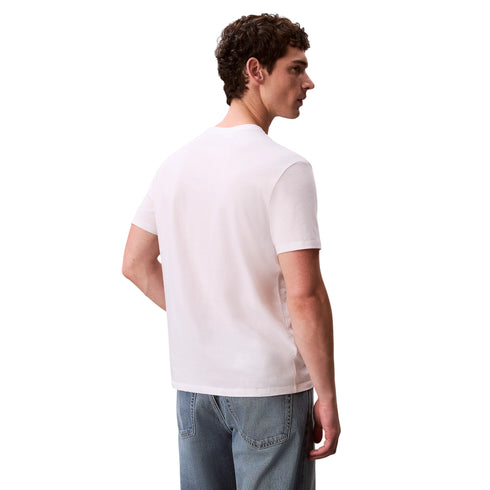 T-shirt Uomo in cotone, con scollatura girocollo e micro logo monogram frontale