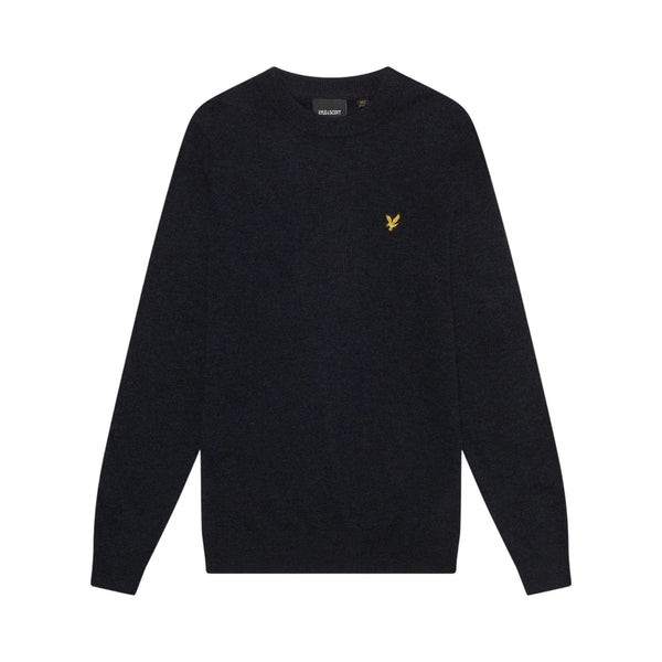 Lyle & Scott Maglia Maglia Uomo Lambswool con logo S A25 - LYLE&SCOTTKN2114V - Z56 - S - Francavilla Moda