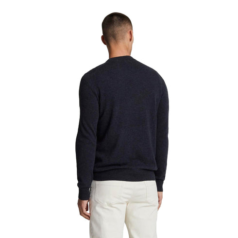 Lyle & Scott Girocollo Maglione Girocollo Uomo con dettagli a coste S - Francavilla Moda