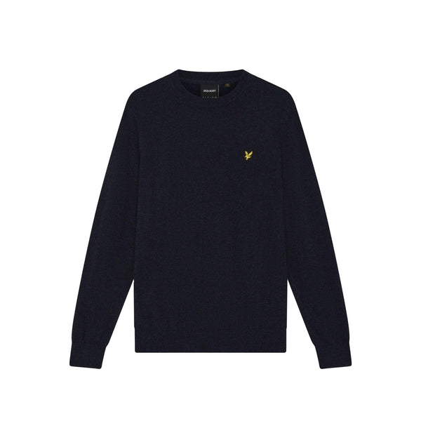 Lyle & Scott Girocollo Maglione Girocollo Uomo con dettagli a coste S - Francavilla Moda