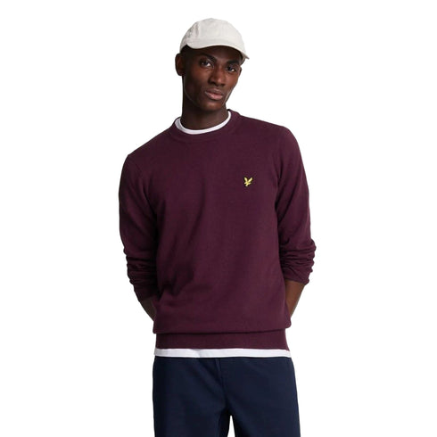 Lyle & Scott Girocollo Maglione Girocollo Uomo tinta unita S A26-LYLE&SCOTTKN2110VC-Z562-S - Francavilla Moda