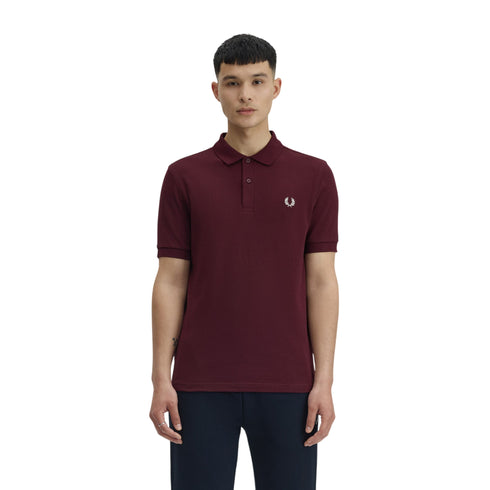 Polo uomo tinta unita - bordeaux