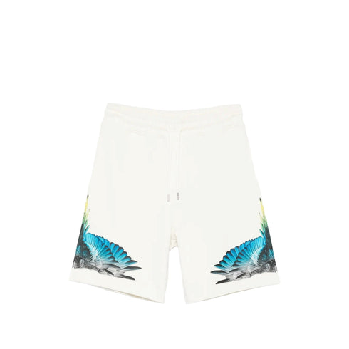 Marcelo Burlon County of Milan Bermuda Bermuda Uomo con stampa ali colorate XS P26-COUNTY OF MILANS6CMMABE026-412-XS - Francavilla Moda