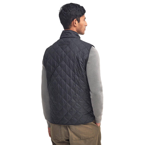 Gilet Uomo New Lowerdale con impunture a rombi e tasche con patta