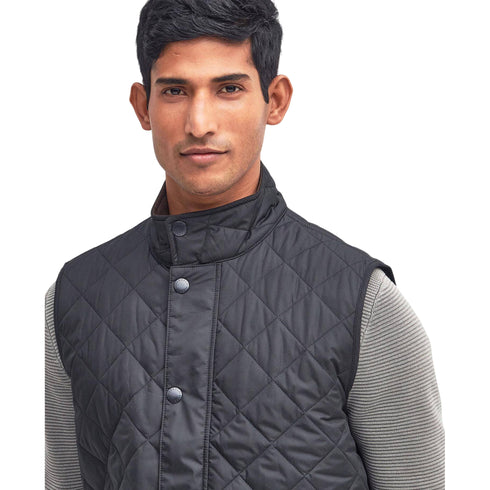 Gilet Uomo New Lowerdale con impunture a rombi e tasche con patta