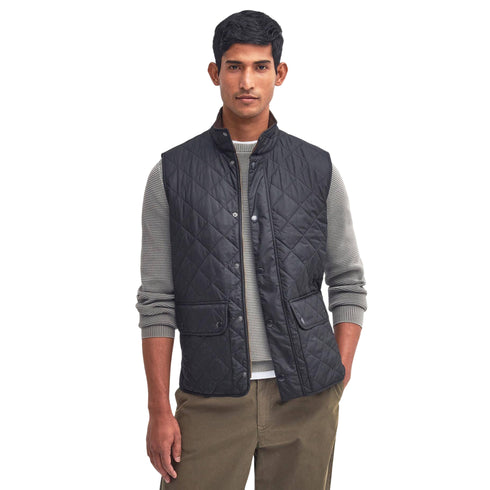 Gilet Uomo New Lowerdale con impunture a rombi e tasche con patta