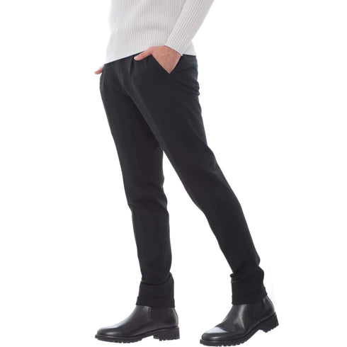 Michael Coal Pantalone Pantalone Uomo con coulisse Nero A23 - MICHAEL COALJOHNNY3299 - 019 - 31 - Francavilla Moda