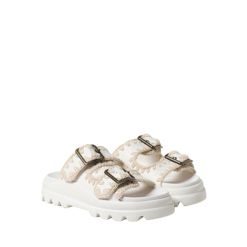 Mou Ciabatta Ciabatta Donna con due cinturini con fibbia 36 - Francavilla Moda