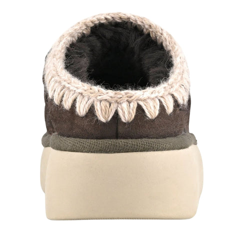 MOU Sabeau Sabot Donna in montone BOUNCE CLOG METAL LOGO 36 A25-MOUFW531001A-ELGRY-36 - Francavilla Moda