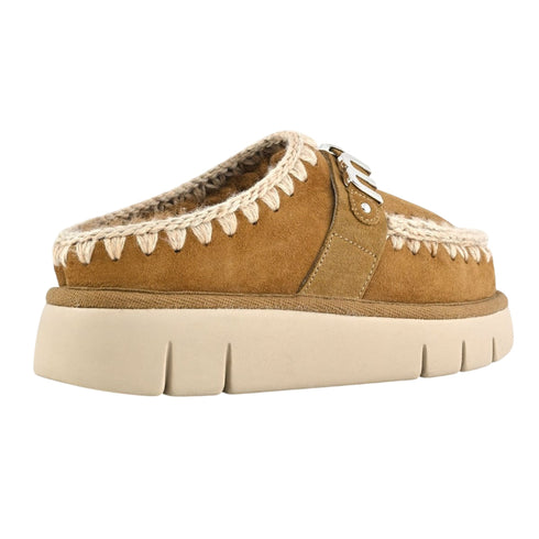 MOU Sabeau Sabot Donna in montone BOUNCE CLOG METAL LOGO 36 A25-MOUFW531001A-COG-36 - Francavilla Moda