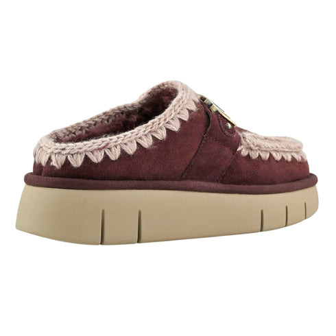 MOU Sabeau Sabot Donna in montone BOUNCE CLOG METAL LOGO 37 - Francavilla Moda