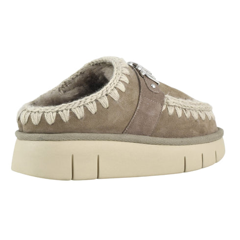 MOU Sabeau Sabot Donna in montone BOUNCE CLOG METAL LOGO 36 A25-MOUFW531001A-ELGRY-36 - Francavilla Moda
