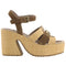 Mou Sandalo Sandalo Donna con platform in rafia 35 - Francavilla Moda