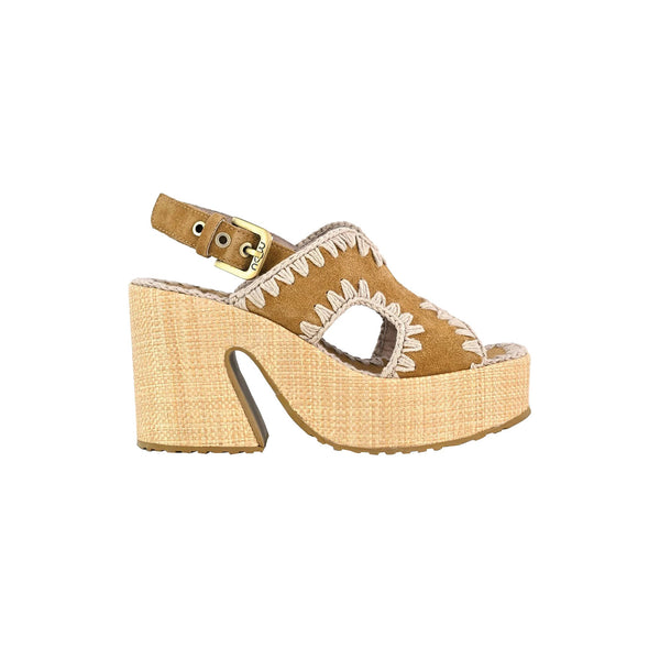 Mou Sandalo Sandalo Donna rafia paltform 35 - Francavilla Moda