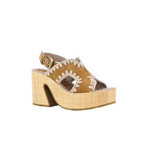 Mou Sandalo Sandalo Donna rafia paltform 35 - Francavilla Moda