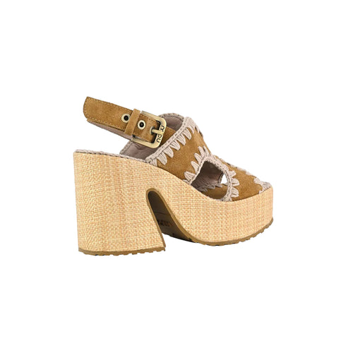 Mou Sandalo Sandalo Donna rafia paltform 35 - Francavilla Moda