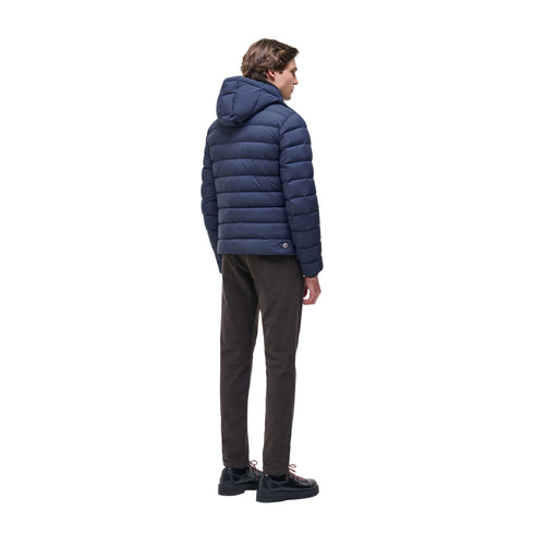 Piumino Uomo imbottito in piuma d'anatra, con chiusura frontale full zip