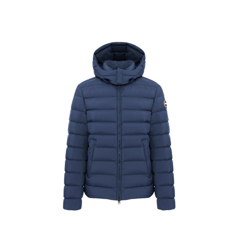 Piumino Uomo imbottito in piuma d'anatra, con chiusura frontale full zip