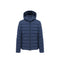 Piumino Uomo imbottito in piuma d'anatra, con chiusura frontale full zip