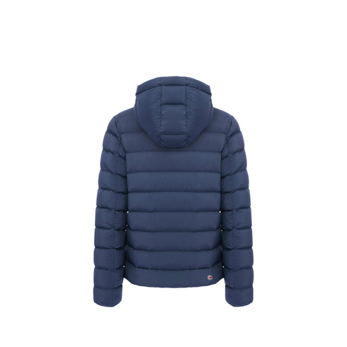 Piumino Uomo imbottito in piuma d'anatra, con chiusura frontale full zip