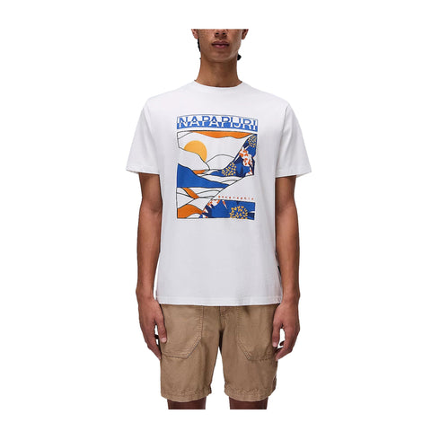Napapijri T-shirt T-shirt Uomo Valdor stampa multicolore XXS P25 - NAPAPIJRINP0A4IE6 - 206 - XXS - Francavilla Moda
