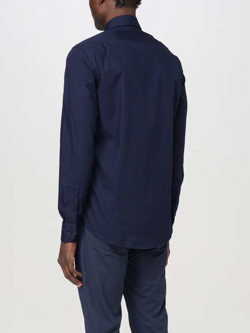 Paul & Shark Camicia elegante Camicia uomo in popeline di cotone Blu navy - Francavilla Moda